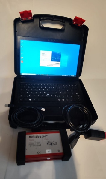 Kit Tester Auto Profesional Multidiag Pro+ Turisme &amp; Camioane in limba Romana cu Laptop/Tableta Toshiba 12.5 Inch, bluetooth 5.0, full activat diagnoza, programari, functii speciale => Program coduri eroare Inclus - Img 5