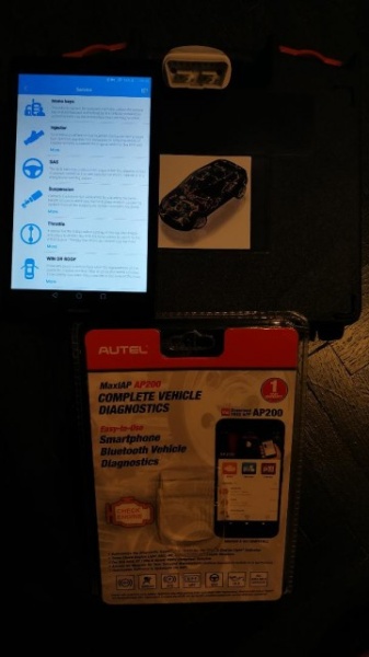 Kit Tester Diagnoza Auto Autel Light Easydiag MaxiAP Bluetooth OBD2 12V Turisme si Autoutilitare - Img 2