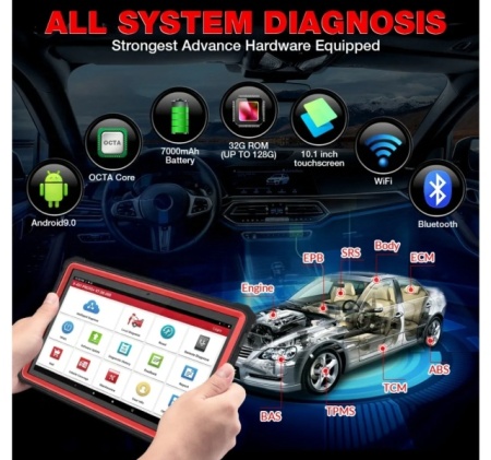 Launch original X-431 PAD V PAD 5 Tester Auto Profesional pentru programari, codare online/offline, ECU, CHEI, PIN, ADAS, DOIP, CANFD - Img 4