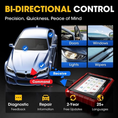 NOUL Tester Auto Profesional Launch X431 PROS ELITE Original Tableta 8 inch 4/64GB, OBFCM + CANFD, 2 ani Online, Licenta Nelimitata (versiunea cu fir Launch X431 PROS) - Img 7