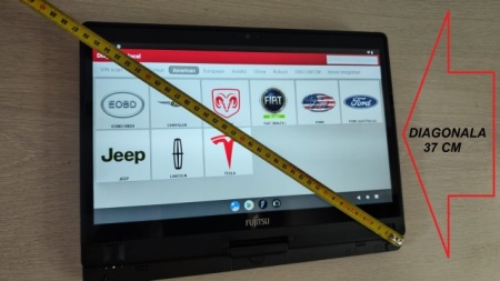 Promotie ! Laptop Tableta Diagnoza Auto Touchscreen DUAL-BOOT: Android + Windows => Fujitsu T939 Diagonala 37 CM I5 8365U 16/256 GB UltraBook Touch/Pliabil, Aluminiu, Senzor Soc, Cititor Amprenta, Windows activat - Img 6