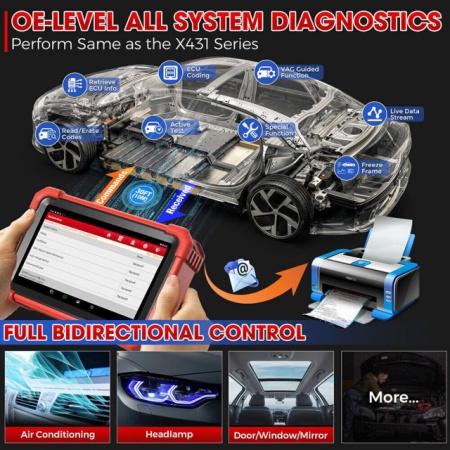 PROMOTIE ! Tester Original Auto LAUNCH X431 CRP919X Bluetooth DBSCar VII 4/64GB, Model Nou Multimarca CANFD, DOIP, OBFCM, Limba Romana - Img 3