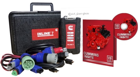 Tester auto profesional CUMMINS INLINE 7 pentru gama CUMMINS si KOMATSU, aparat original made in SUA - Img 6