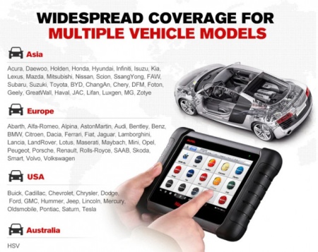 TESTER INTERFATA DIAGNOZA AUTO AUTEL MAXICHECK MX808TS - Img 2