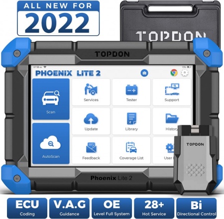 TOPDON Phoenix Lite 2, Tester Auto Profesional Wireless, control bidirecțional, codare ECU, diagnosticare completa a sistemelor, peste 28 de servicii de resetare, Update gratuit online 2 ani - Img 8