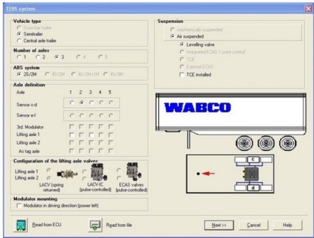 WABCO Interfata WDI DIAGNOSTIC KIT pentru Remoci, Semiremorci, Camioane, Autobuze (Economic China) - Img 3