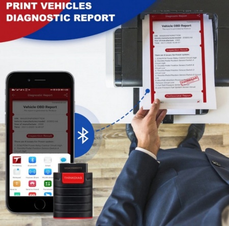 Interfata diagnoza auto Thinkdiag full software Bluetooth toate marcile auto, 12/24 luni update online Thinkdiag Original - Img 8