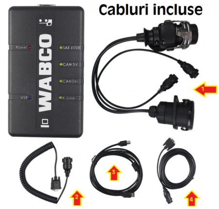 Interfata WDI WABCO DIAGNOSTIC KIT Quality Version pentru Remoci, Semiremorci, Camioane, Autobuze - Img 8