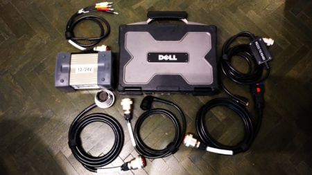 Kit tester auto Mercedes Mb Star C3 + Laptop Militar Xfr D630 12/24V, model profesional service - Img 3