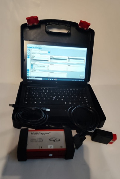 Kit Tester Auto Profesional Multidiag Pro+ Turisme &amp; Camioane in limba Romana cu Laptop/Tableta Toshiba 12.5 Inch, bluetooth 5.0, full activat diagnoza, programari, functii speciale => Program coduri eroare Inclus - Img 6