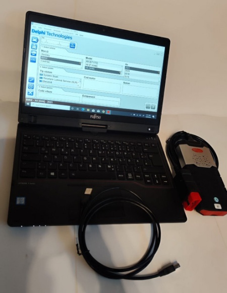 Kit Tester Auto Profesional Multimarca Turisme &amp; Camioane in limba Romana cu Laptop/Tableta Fujitsu T939, bluetooth 5.0, full activat diagnoza, programari, functii speciale - Img 6