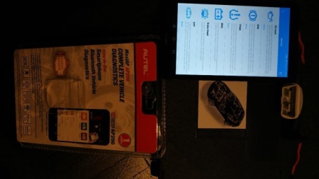 Kit Tester Diagnoza Auto Autel Light Easydiag MaxiAP Bluetooth OBD2 12V Turisme si Autoutilitare - Img 3