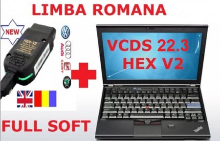 Kit Vag Com VCDS HEX Unlimited 22.3 Engleza, 21.9 in Romana Kit + laptop activat 2022