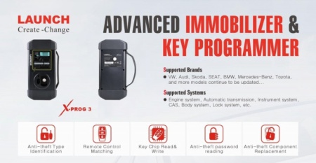 Launch X-Prog 3 programator chei pentru X431 V, X431 V+, X431 PAD V, PAD VII - Img 6