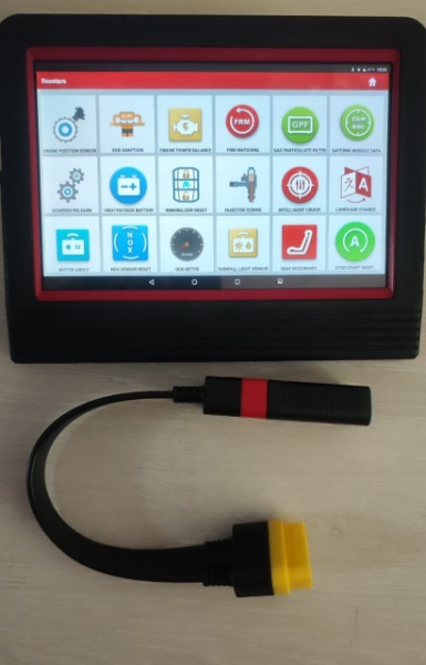 Lichidare stoc: Kit Interfata auto Launch X431 Easydiag+ Tableta Originala Launch RFB V+ 10.1 inch pentru Turisme + Autoutilitare 12V, Limba Romana, OBFCM activ, CANFD, Adas, Immo, Launch Database HaynesPro - Img 3