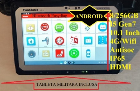 Promotie: NOUL Kit Tester Auto Launch V Pro Bluetooth + Tableta PANASONIC Militara FZG1/CF20, Internet 4G, 8/256GB SSD, Intel I5 Generatia 5.01, Antisoc, Rezistenta la Praf, Ploaie - Img 9