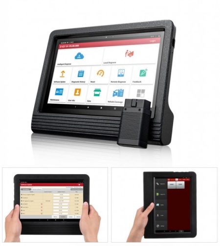 Promotie !! Noul model Launch X431 V+ PRO4 PLUS Wifi/Bluetooth Tableta Toughbook 10.1'' Tester Auto Profesional Service, Meniu Romana, Raport PDF Service - Img 3