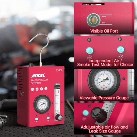 Tester auto Ancel Smoke Generator S3000 S2000 S1000 Detectie scurgere fum turisme si camioane - Img 2