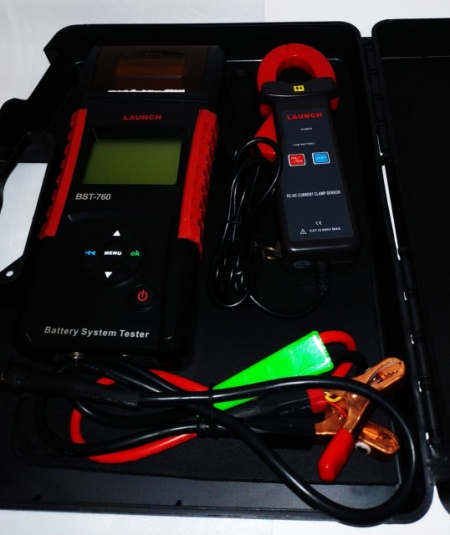 Tester profesional baterii, alternator, electromotor Launch BST-760 cu imprimanta - Img 2