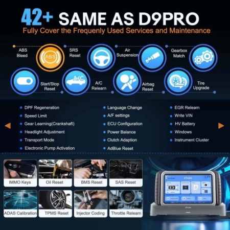 XTOOL IP919PRO Tester auto multimarca = Diagnosticare profesionala completă, suport codare ECU, protocol DOIP / CANFD și autentificare automată FCA inclusa in pret, Update Online 3 ani - Img 4