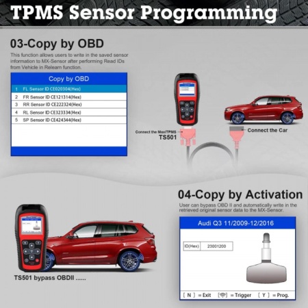 Autel MaxiTPMS TS501 Tester Activare Programare senzori presiune - Img 5