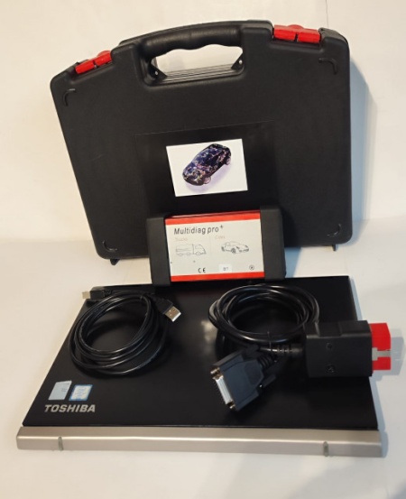 Kit Tester Auto Profesional Multidiag Pro+ Turisme &amp; Camioane in limba Romana cu Laptop/Tableta Toshiba 12.5 Inch, bluetooth 5.0, full activat diagnoza, programari, functii speciale => Program coduri eroare Inclus - Img 7