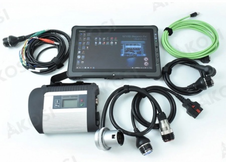 MB STAR COMPACT C4 SD Connect Pro + Tableta Militara Getac F110 I5/I7 Diagonala 30 Cm, Baterie Noua, Mercedes XENTRY versiune noua Limba Romana up-date la zi Utilizare Service Benz - Img 7
