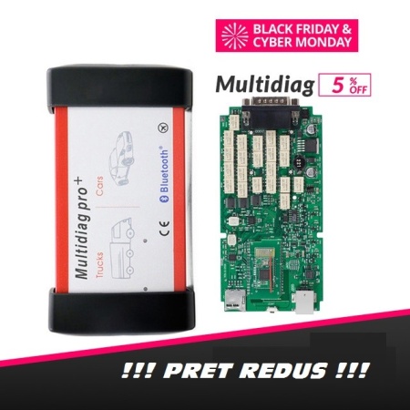 MultiDiag PRO+ Tester Auto Universal Bluetooth 12/24 V Turisme si Camioane (Set cabluri incluse) - Img 5