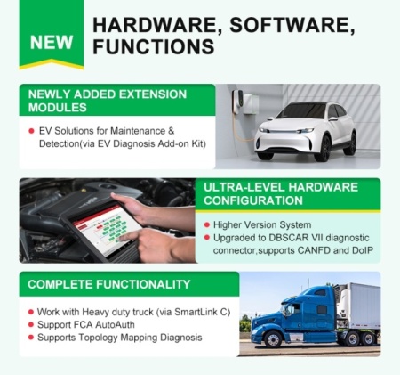 Noul Launch X431 V+ PRO 5.0 V.2027 Wifi/Bluetooth Tableta Toughbook 10.1'' Tester Auto Profesional utlizare in Service Auto, Limba Romana, 37 Functii Speciale Active - Img 10