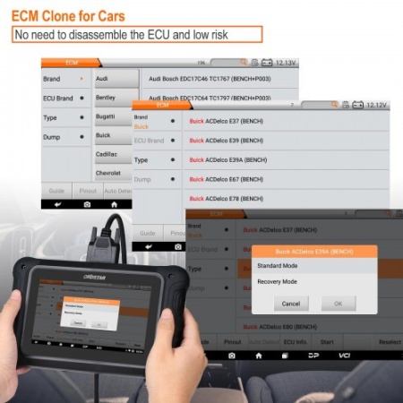 OBDSTAR DC706 Tester Universal Corectia Kilometrilor, ECU, R/W Eeprom/Dflash/Pflash/MAP, resetare ECU(Virginizare), calibrare km, citire IMMO pin code, recuperare ECU - Img 6