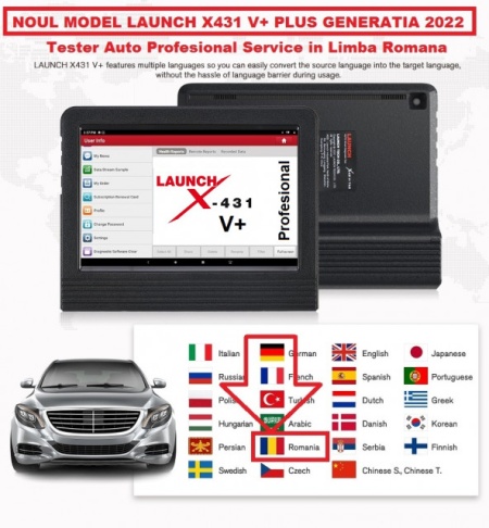 Promotie Buy-BACK ! NOUL Launch X431 V+ Plus Original Wifi/Bluetooth Tableta Toughbook 10.10 inch Tester Auto Profesional Service 2 ani update online - Img 2