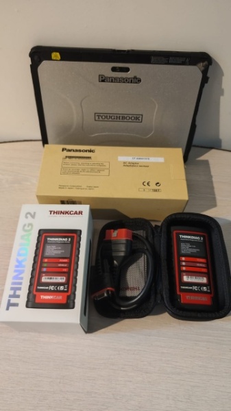 Promotie ! Kit Tester Diagnoza Auto Multimarca Launch X43X-Diag + Tableta 4G Panasonic 8/256 Gb Ecran Touchscreen 10.1 Inch, 47 Functii Speciale Active, CAN FD, OBFCM, Limba ROMANA - Img 3