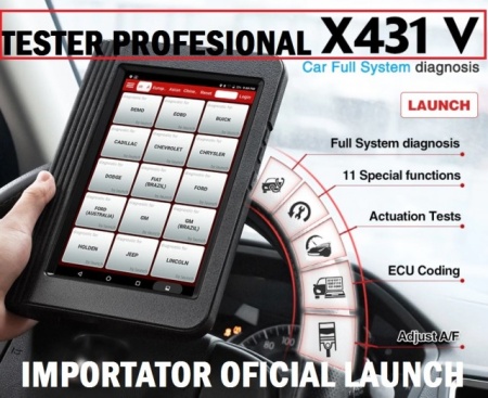 Promotie ! Launch X431 V 8 inch V4.0 KIT Diagnoza Profesional, Tester Auto Multimarca Profesional- 100% Original Launch - Img 2
