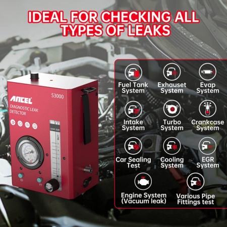 Tester auto Ancel Smoke Generator S3000 S2000 S1000 Detectie scurgere fum turisme si camioane - Img 3