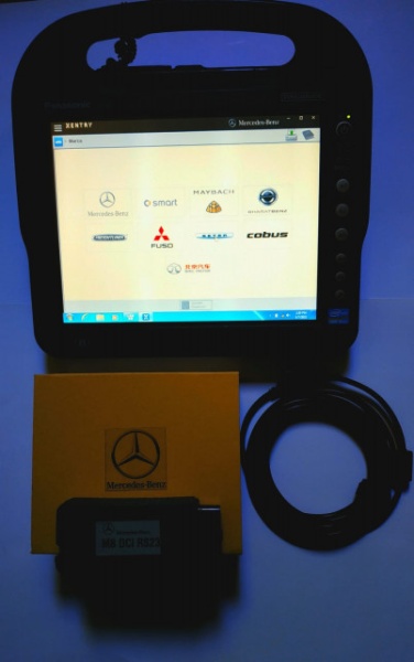 Tester auto Mercedes Mb Star Dci Light Xentry 2020 + Tableta Panasonic CF-H2 Touchscreen - Img 2