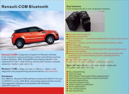 Tester Auto Renault-COM, nivel reprezentanta, inlocuitor Can Clip - Img 4