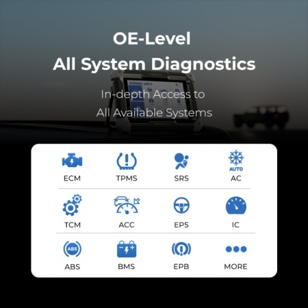 TOPDON Phoenix Lite 3, Tester Auto Profesional Wireless, control bidirecțional, codare ECU, diagnosticare completa a sistemelor, peste 35 de servicii de resetare, Update gratuit online 2 ani - Img 6