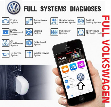 Vw Bluetooth Interfata diagnoza auto prin OBD2 MaxiAP AP200 full software Volkswagen