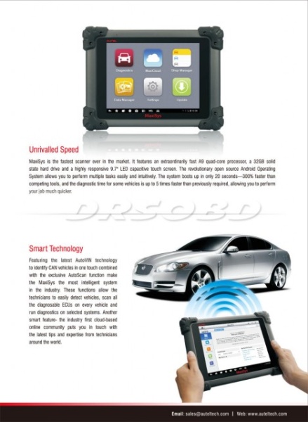 Autel Maxisys MS908 9.7 inch LED - Tester Auto Profesional Universal Produs Original 100% - Img 8