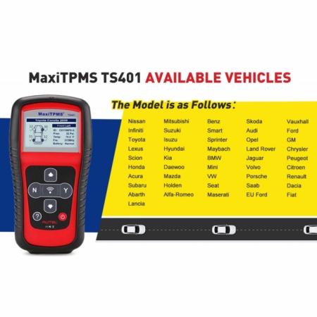 Autel MaxiTPMS TS401 TPMS Tester auto monitorizare presiune pneuri - Img 6
