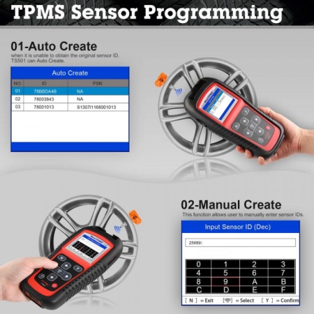 Autel MaxiTPMS TS501 Tester Activare Programare senzori presiune - Img 6