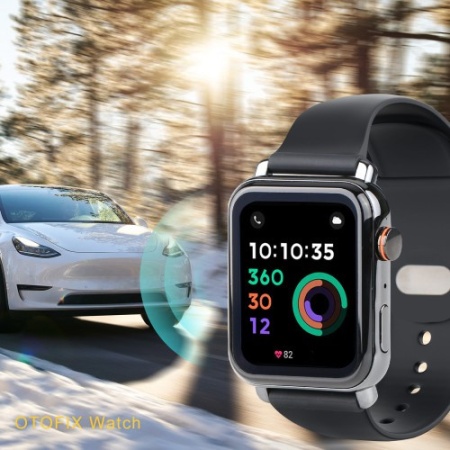 Ceas Inteligent / Smartwatch OTOFIX modelul cu VCI, 3-în-1: Cheie inteligentă+Ceas inteligent+Telefon inteligent, Comandă vocală, Blocare/deblocare uși, Telecomandă portbagaj + Bluetooth, Ritm cardiac, Giroscop, Monitorizare Somn - Img 5
