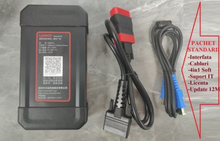 Interfata Launch 4in1 Turisme+Autoutilitare+Camioane+Utilaje X431 V+ / Generatia V5.0 SmartLink C HD, Diesel&amp;Benzina, 12V&amp;24V Bi-Directional Tester Auto Profesional, Codare ECU, Suport CANFD &amp;DOIP, J2534 Programare Activa (Limba ROMANA) - Img 11