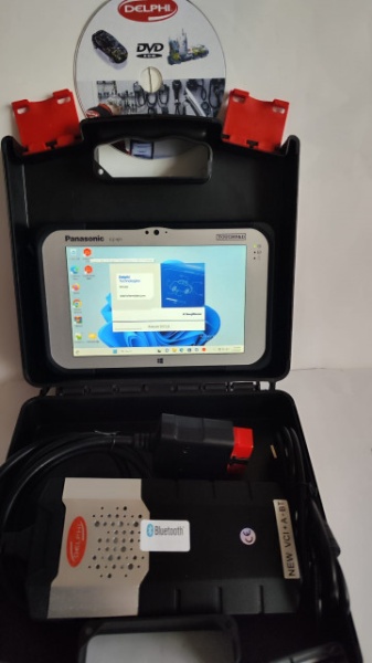 Kit Tester Auto Profesional Multimarca Turisme &amp; Camioane + Tableta Panasonic 4GB/128GB SSD in limba Romana, bluetooth 5.0, full activat diagnoza, programari, functii speciale Service Auto - Img 6