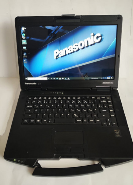 Laptop Militar Toughbook Panasonic CF-54 mk1/mk2, i5-5300U, 8GB DDR3, 256/512GB SSD, 14″, Win 10 Pro, Touchscreen Activ, Baterie noua originala Panasonic