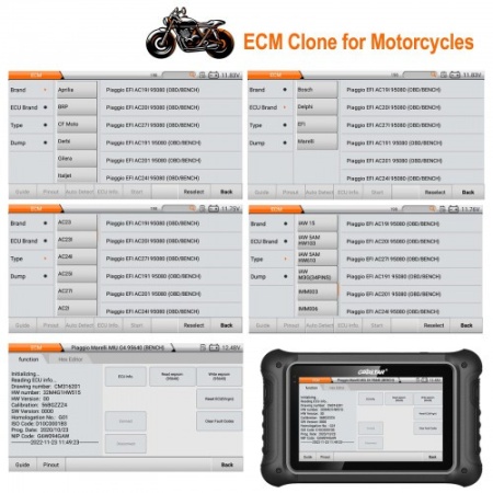 OBDSTAR DC706 Tester Universal Corectia Kilometrilor, ECU, R/W Eeprom/Dflash/Pflash/MAP, resetare ECU(Virginizare), calibrare km, citire IMMO pin code, recuperare ECU - Img 7