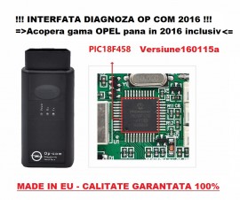 OpCom 2016 Interfata, Tester, Diagnoza Opel Versiune Noua 160115a