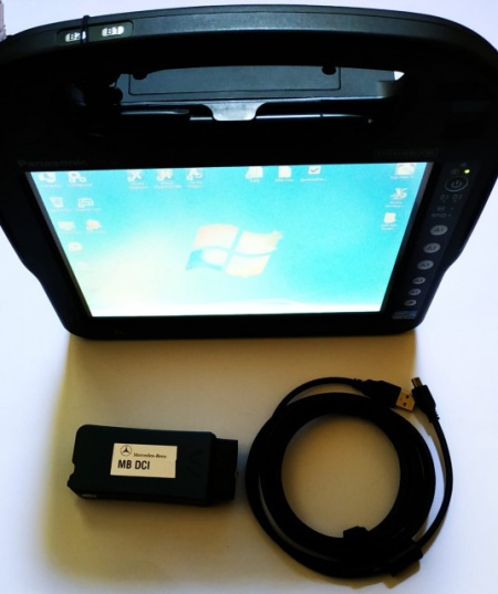 Tester auto Mercedes Mb Star Dci Light Xentry 2020 + Tableta Panasonic CF-H2 Touchscreen - Img 3