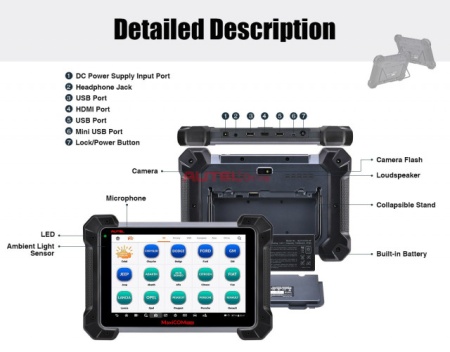Autel MaxiCOM MK908 - Tester Auto Profesional Universal Diagnoza, Programare, Codare (Update MS908) - Img 4