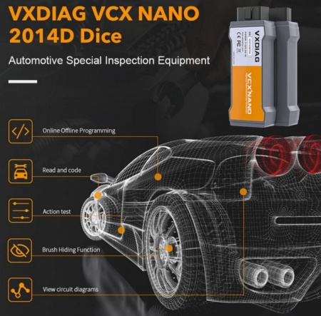 Interfata diagnoza Volvo DiCE 2014d VXDIAG VCX NANO, model dedicat Volvo, Codare ECU, Programari - Img 5
